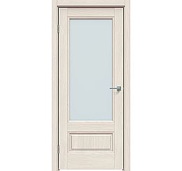 Дверь межкомнатная "Future-661" Дуб серена керамика, стекло Сатинат белый