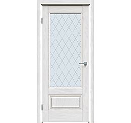 Дверь межкомнатная "Future-661" Дуб серена светло-серый, стекло Ромб