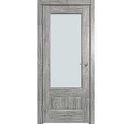 Дверь межкомнатная "Future-661" Дуб винчестер серый, стекло Прозрачное