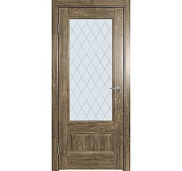 Дверь межкомнатная "Future-661" Дуб винчестер трюфель, стекло Ромб