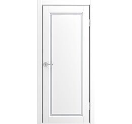 Дверь межкомнатная "Мадрид 1" Эмаль белая RAL 9003, стекло Сатинат белый