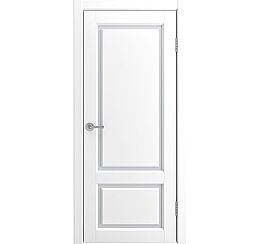 Дверь межкомнатная "Мадрид 2" Эмаль белая RAL 9003, стекло Сатинат белый
