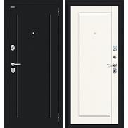 Дверь входная металлическая «Сьют Kale» Букле черное/White Wood