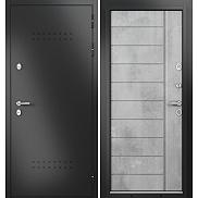 Дверь входная Termo Standart MP 10T-136 Антрацит букле (порог)/R-5 Бетон серый